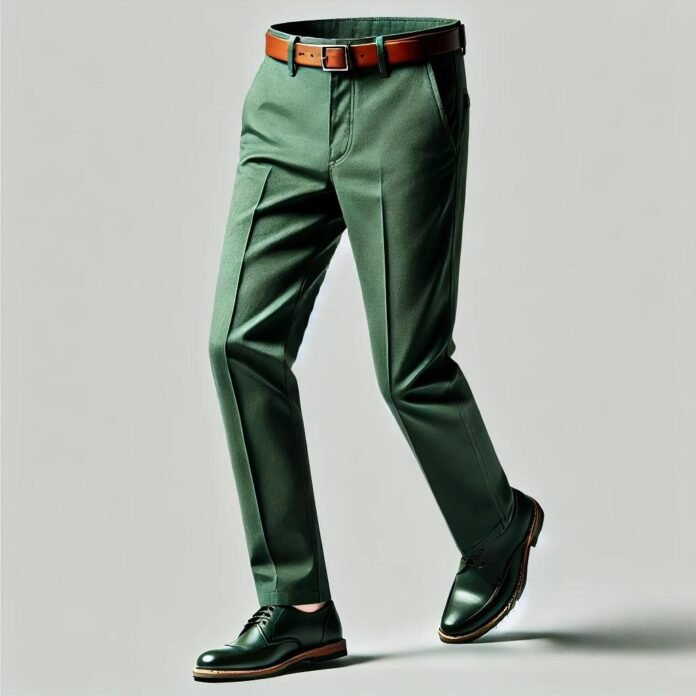 green pants